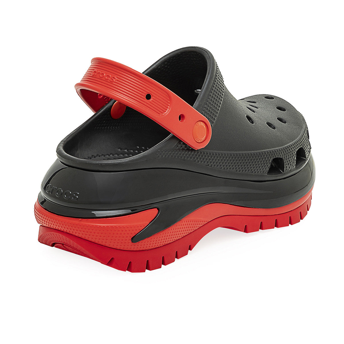 Zuecos Crocs Classic Mega Crush Clog Mujer Negra