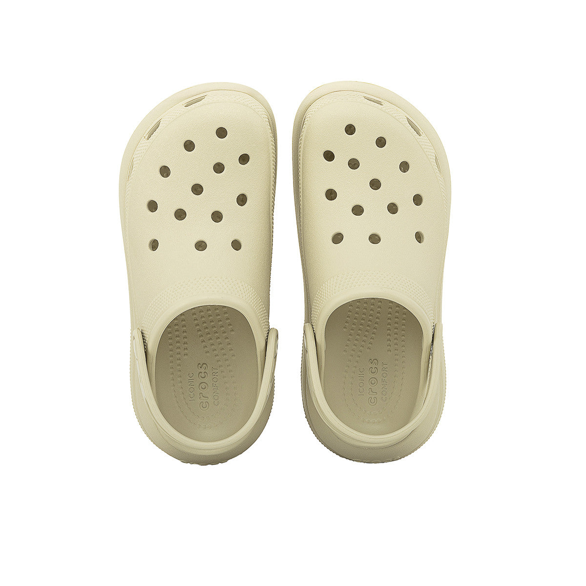 Zuecos Crocs Crush Clog Mujer Beige