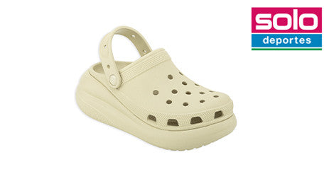 Zuecos Crocs Crush Clog Mujer Beige