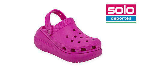 Zuecos Crocs Crush Clog Mujer Fucsia